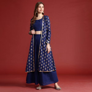 Tyohaar Ready to Wear Lehenga & Blouse with Shrug